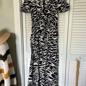 Who What Wear Zebra Print Dress